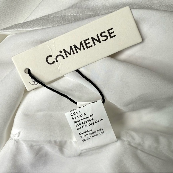 New Commense Strapless Dress Medium in White and Gold Floral (Small Flaw) - Picture 8 of 11